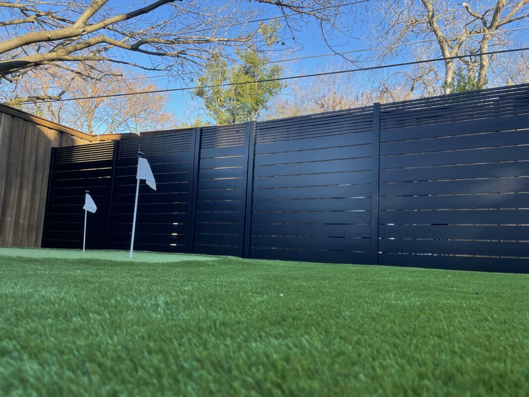 Black Aluminum fence panels