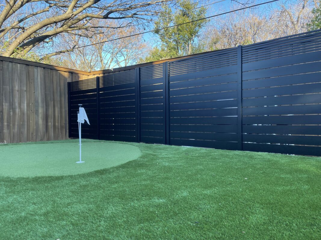 Black Aluminum fence panels