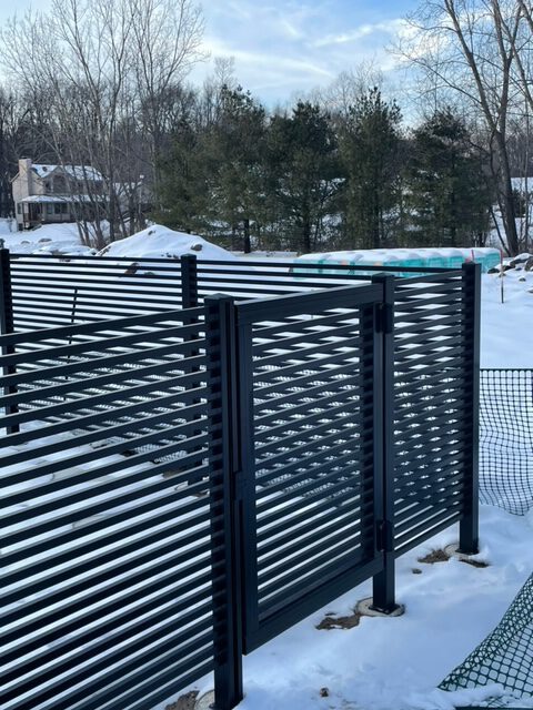 Black Aluminum fences and gates