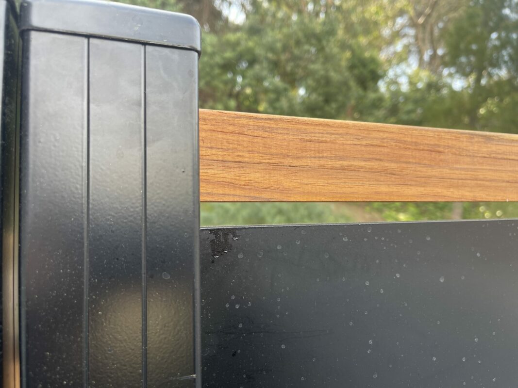 Black Aluminum gate and side panel