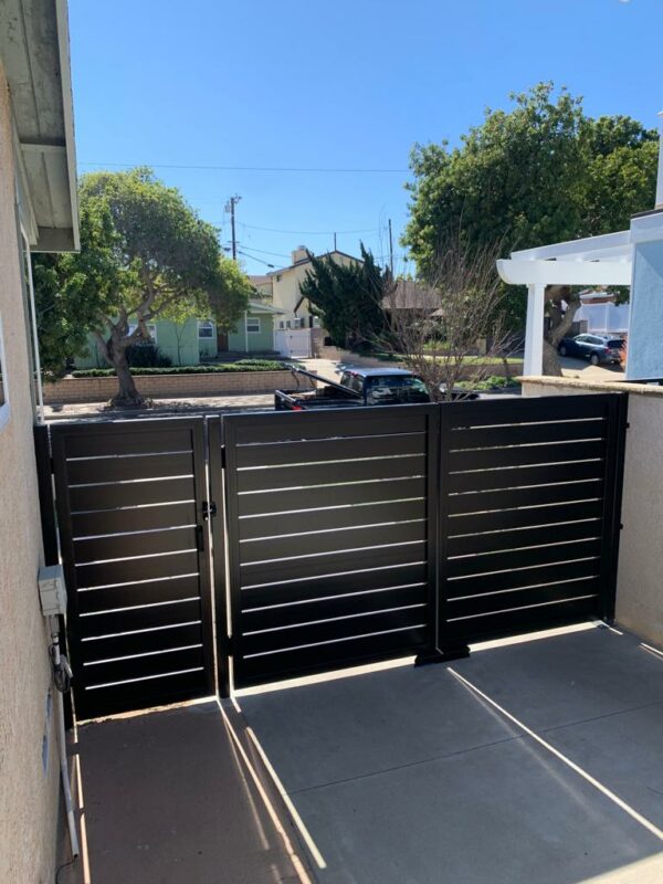 Black Aluminum gates