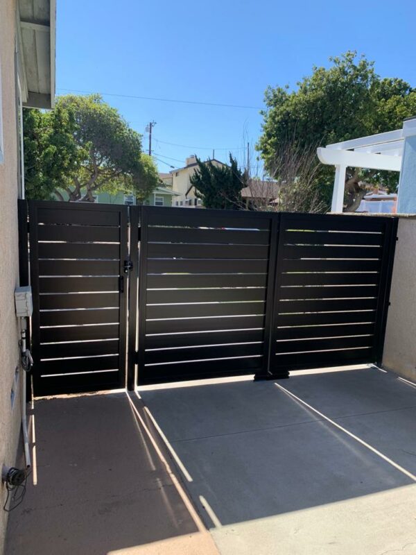 Black Aluminum gates