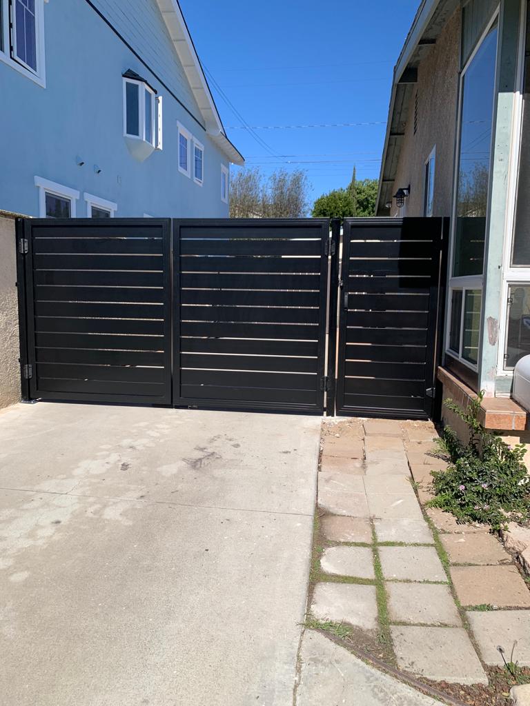Black Aluminum gates