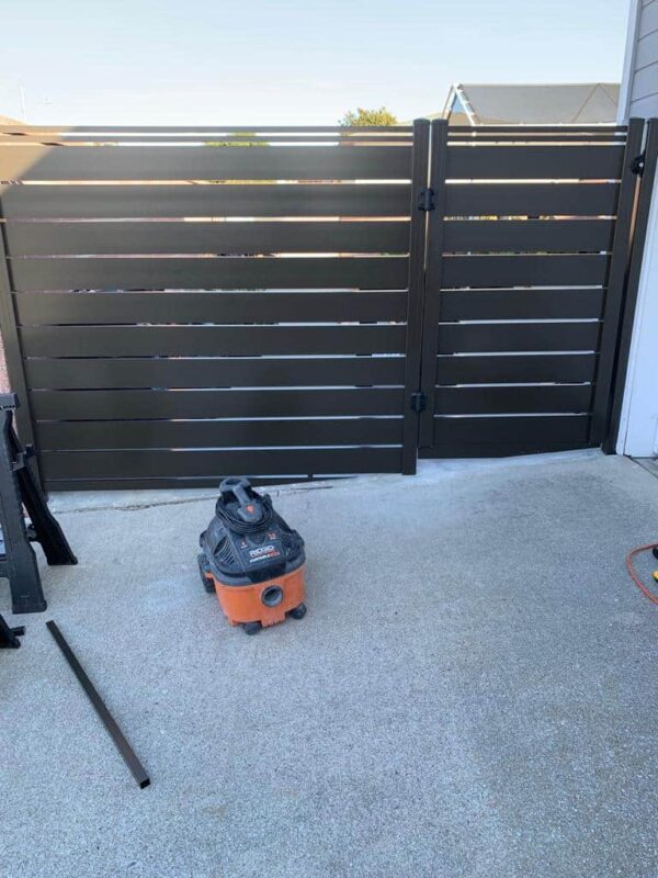 Black Aluminum pedestrian Gate