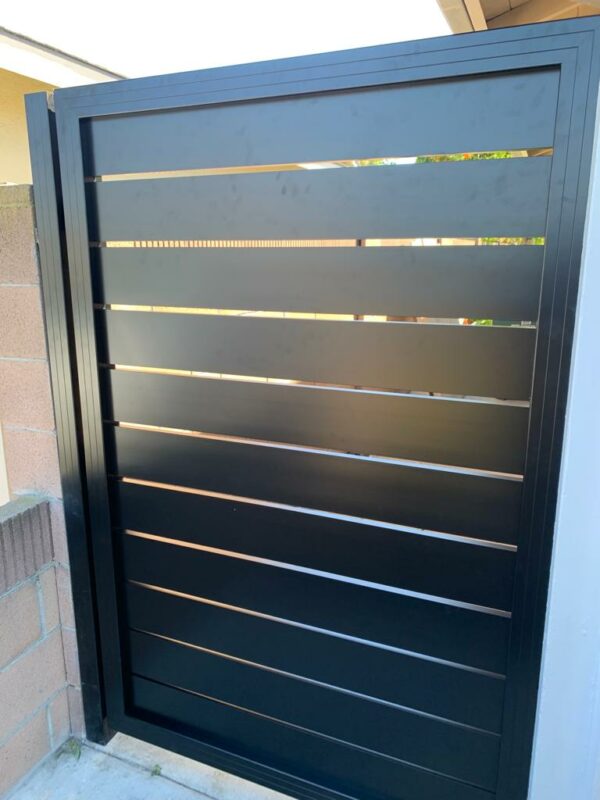 Black Aluminum pedestrian gate