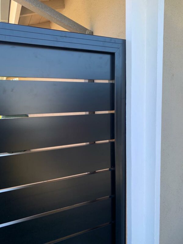 Black Aluminum pedestrian gate