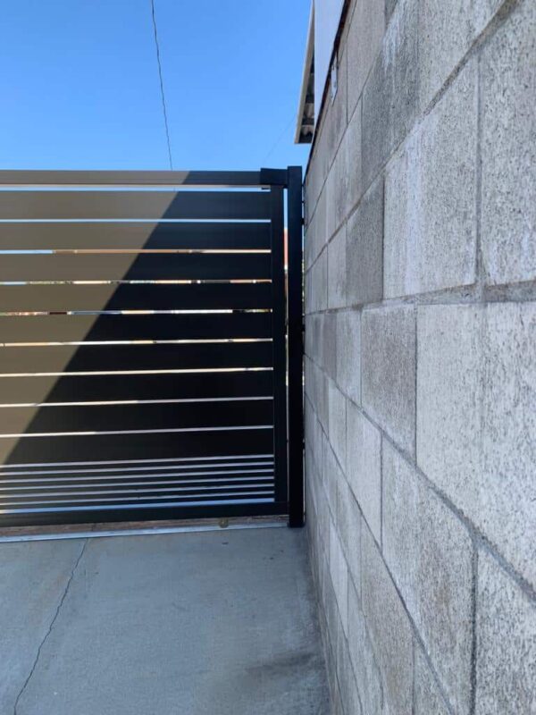 Black Aluminum sliding Gate