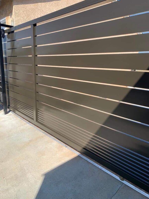 Black Aluminum sliding Gate