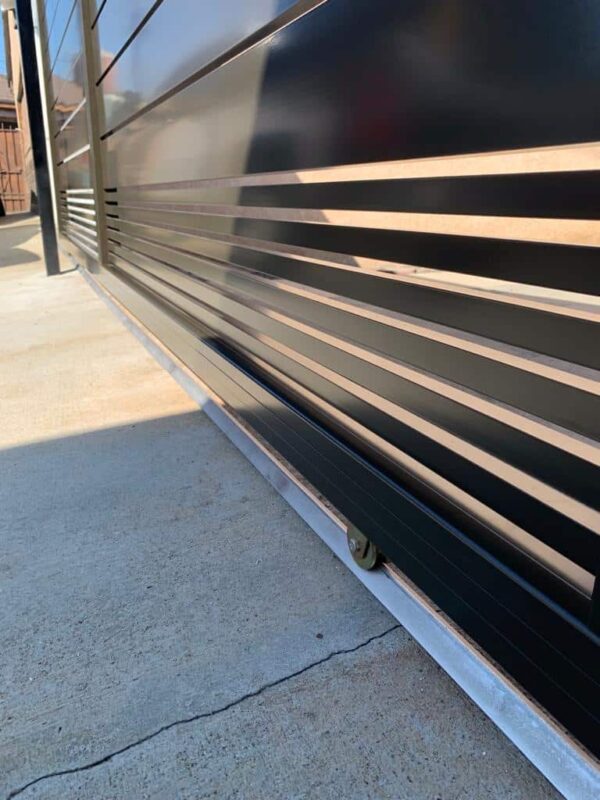 Black Aluminum sliding Gate