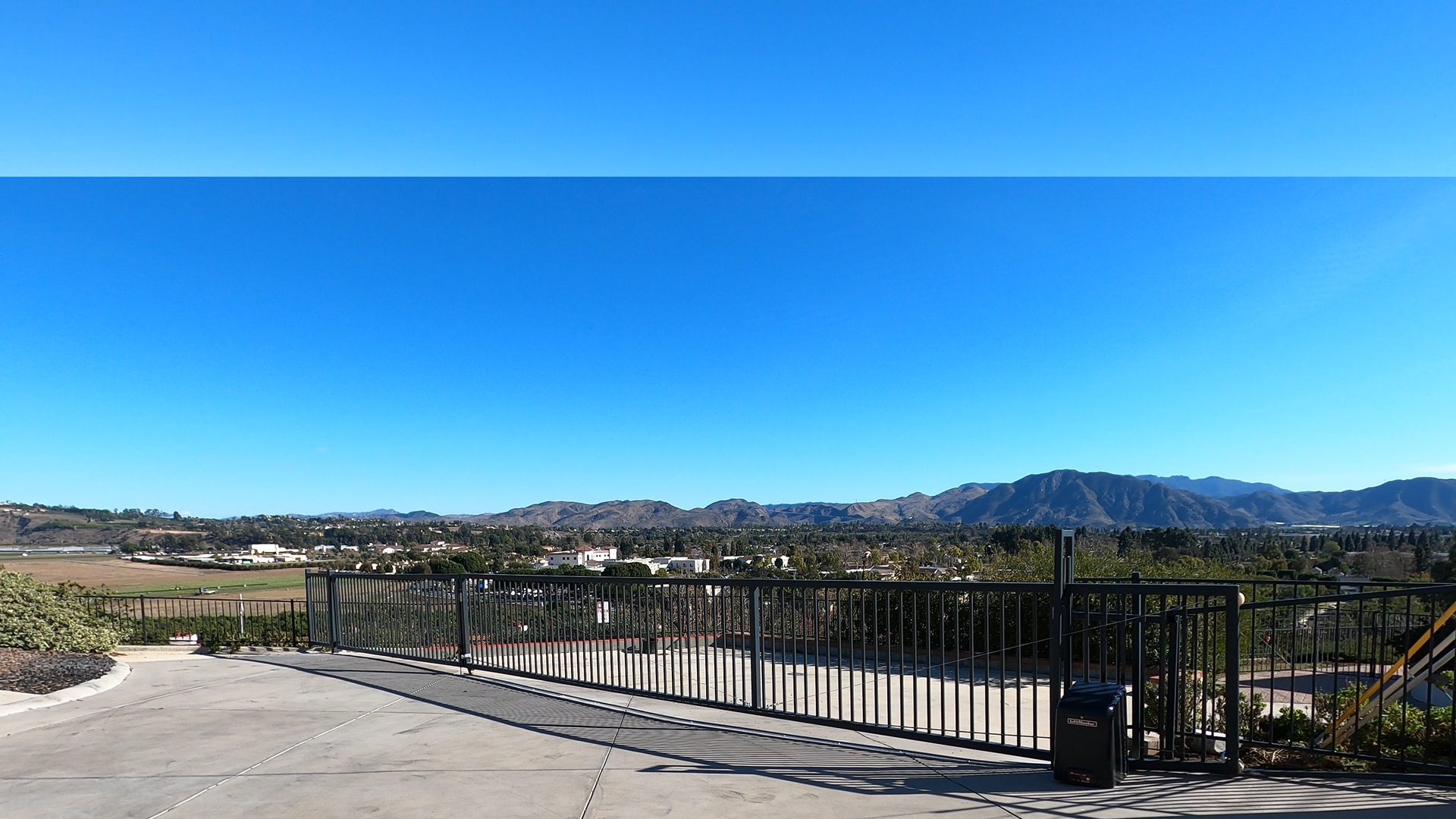 Black Aluminum sliding and swing gate