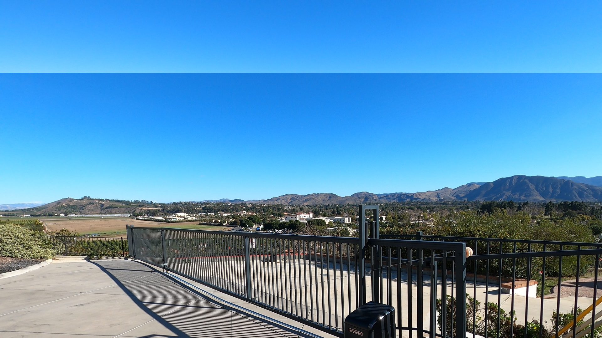 Black Aluminum sliding and swing gate