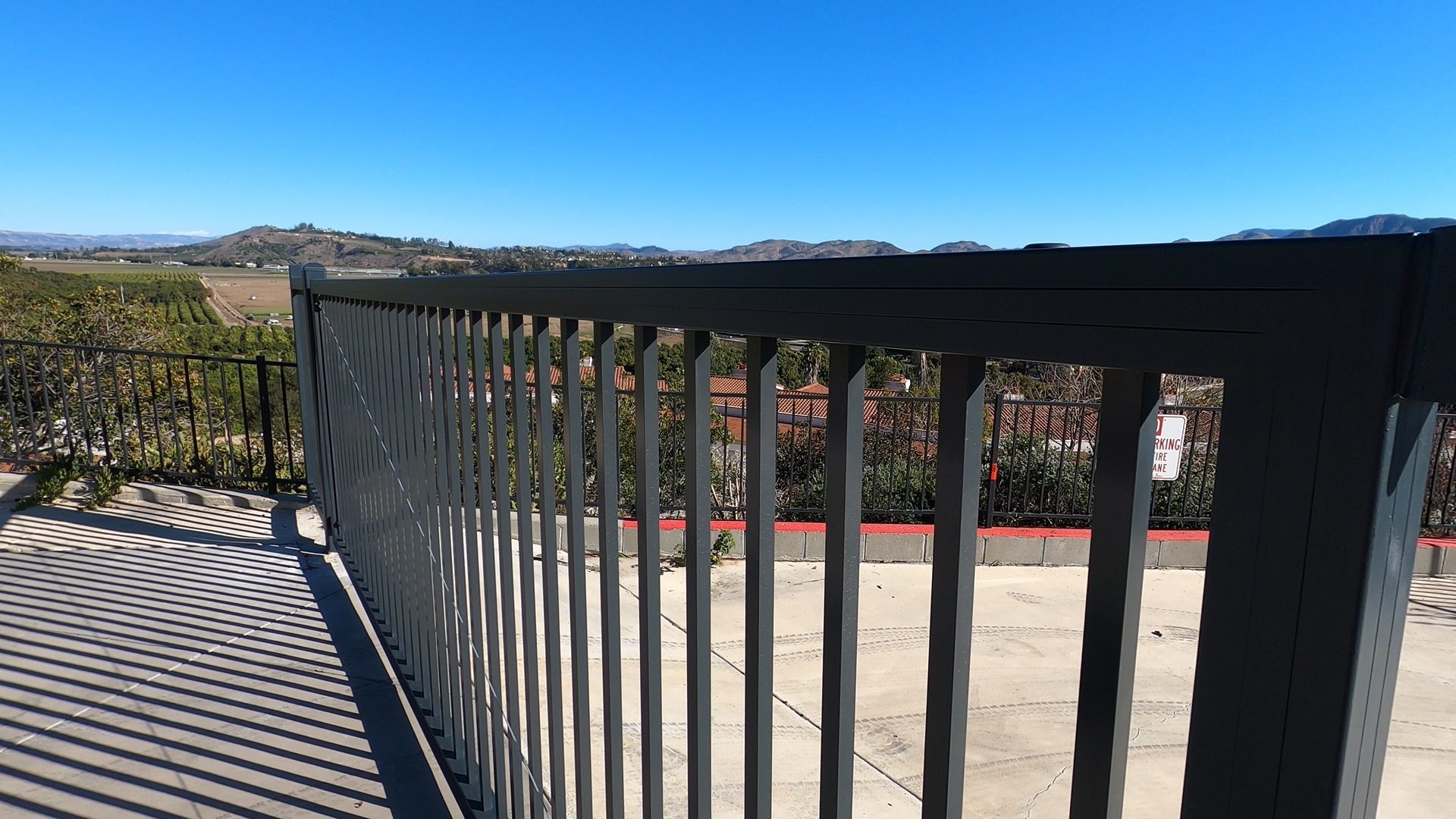 Black Aluminum sliding and swing gate