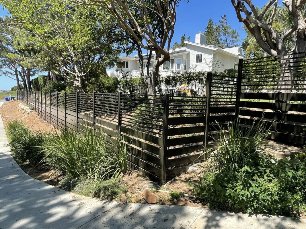 Bronze Aluminum fence