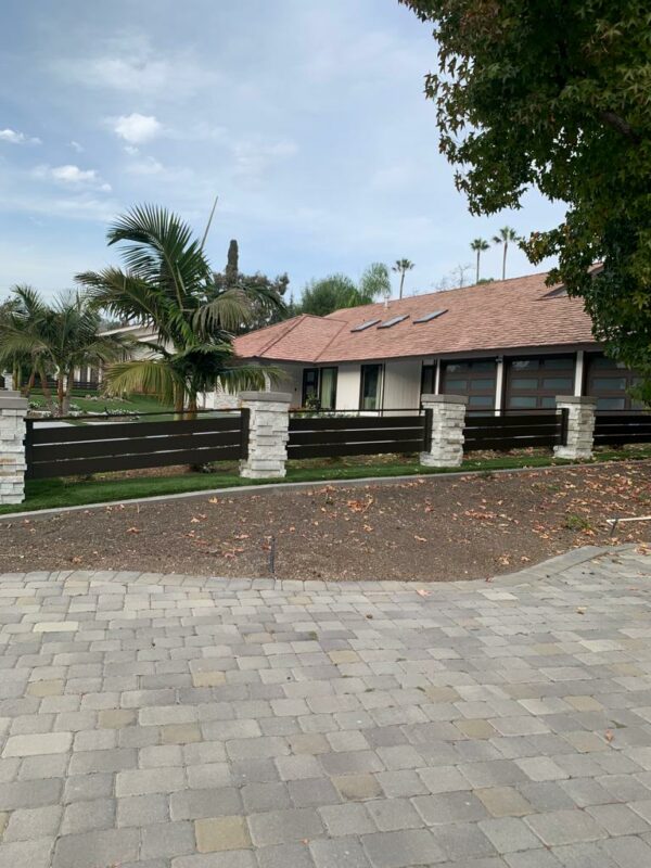 Bronze Aluminum fence