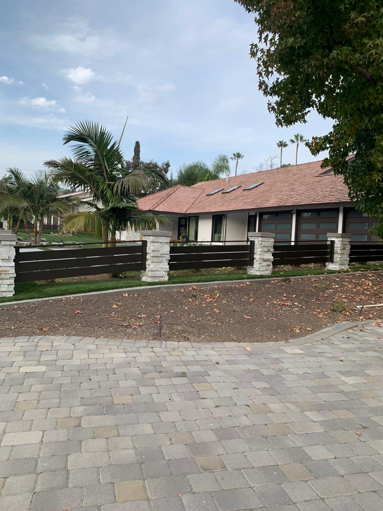 Bronze Aluminum fence