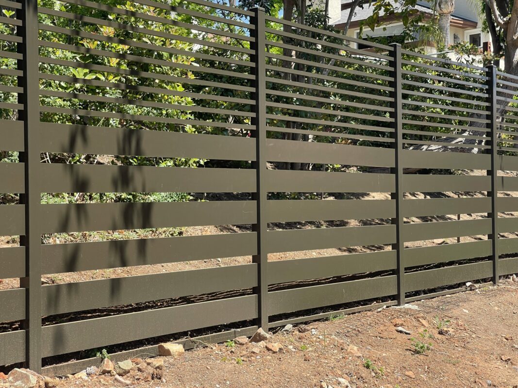 Bronze Aluminum fence