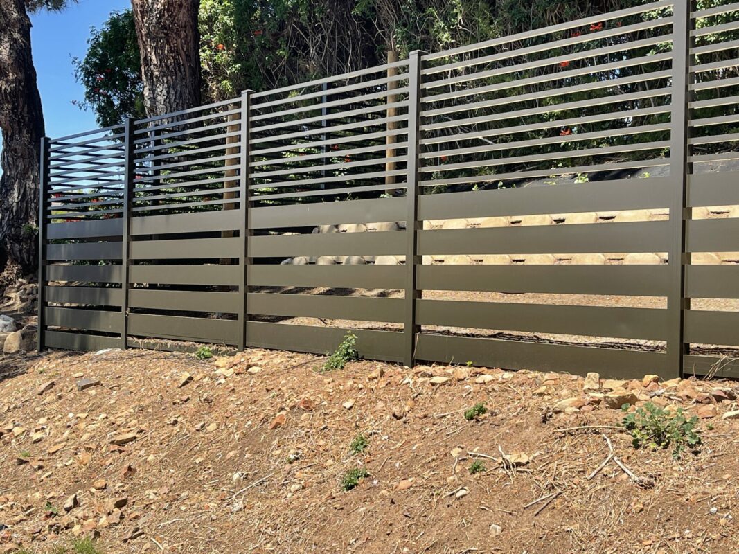 Bronze Aluminum fence