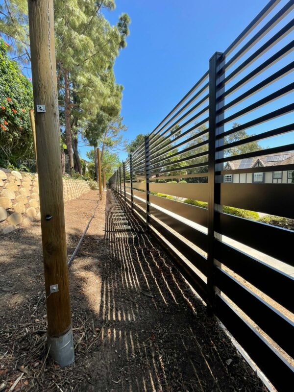Bronze Aluminum fence