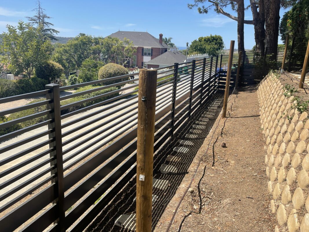 Bronze Aluminum fence