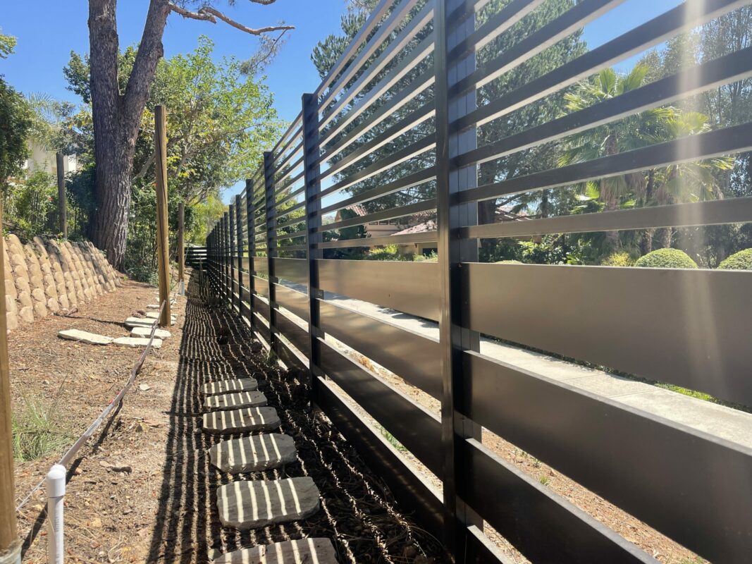 Bronze Aluminum fence