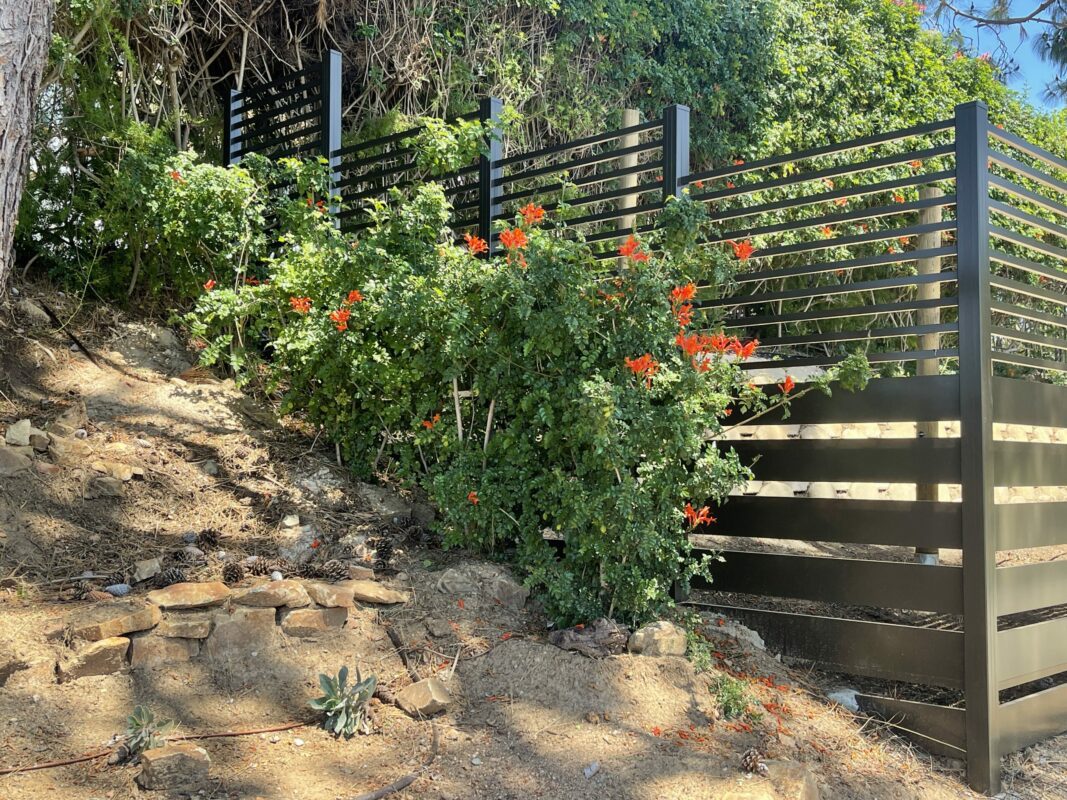 Bronze Aluminum fence