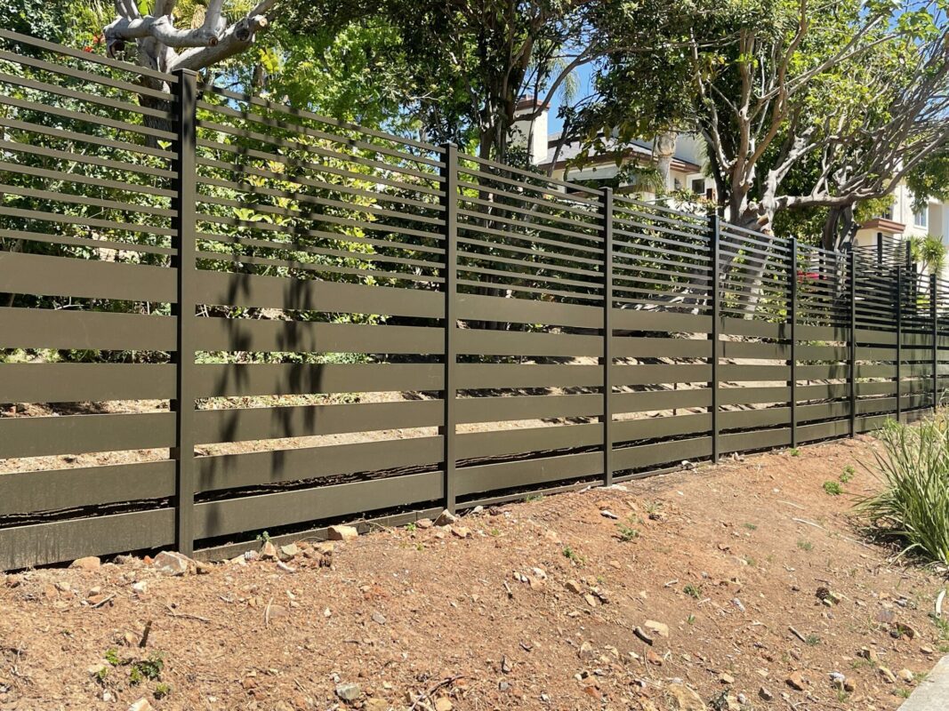 Bronze Aluminum fence