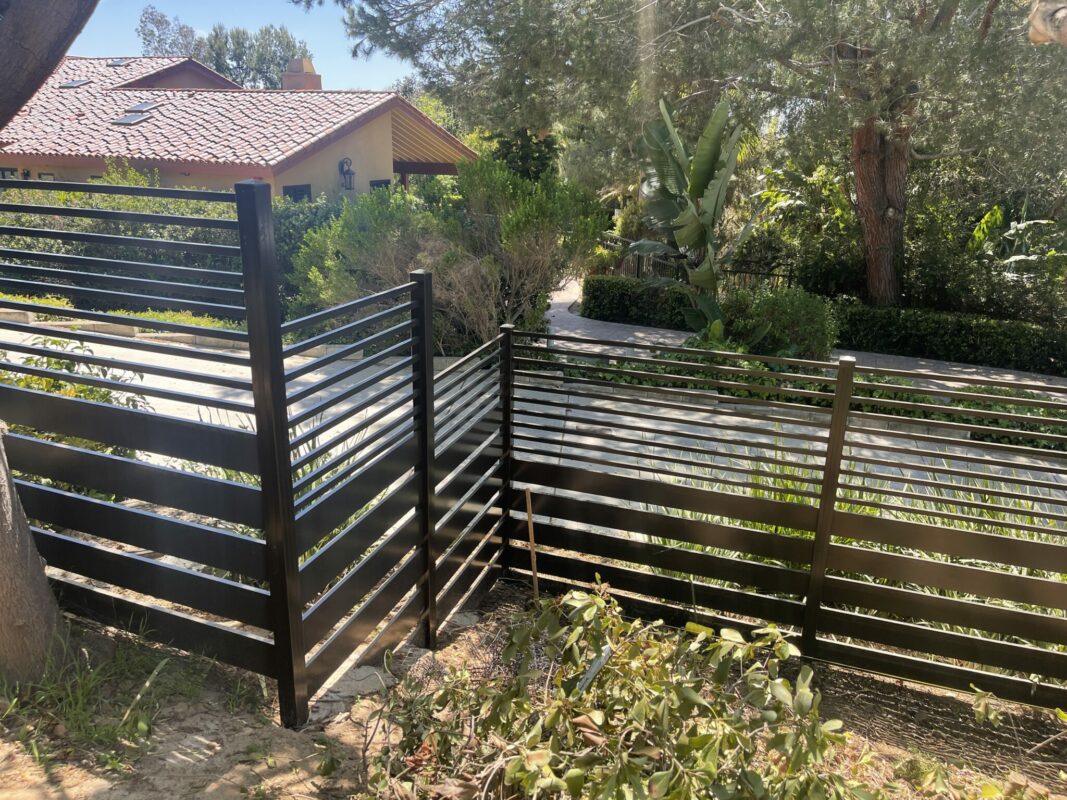 Bronze Aluminum fence