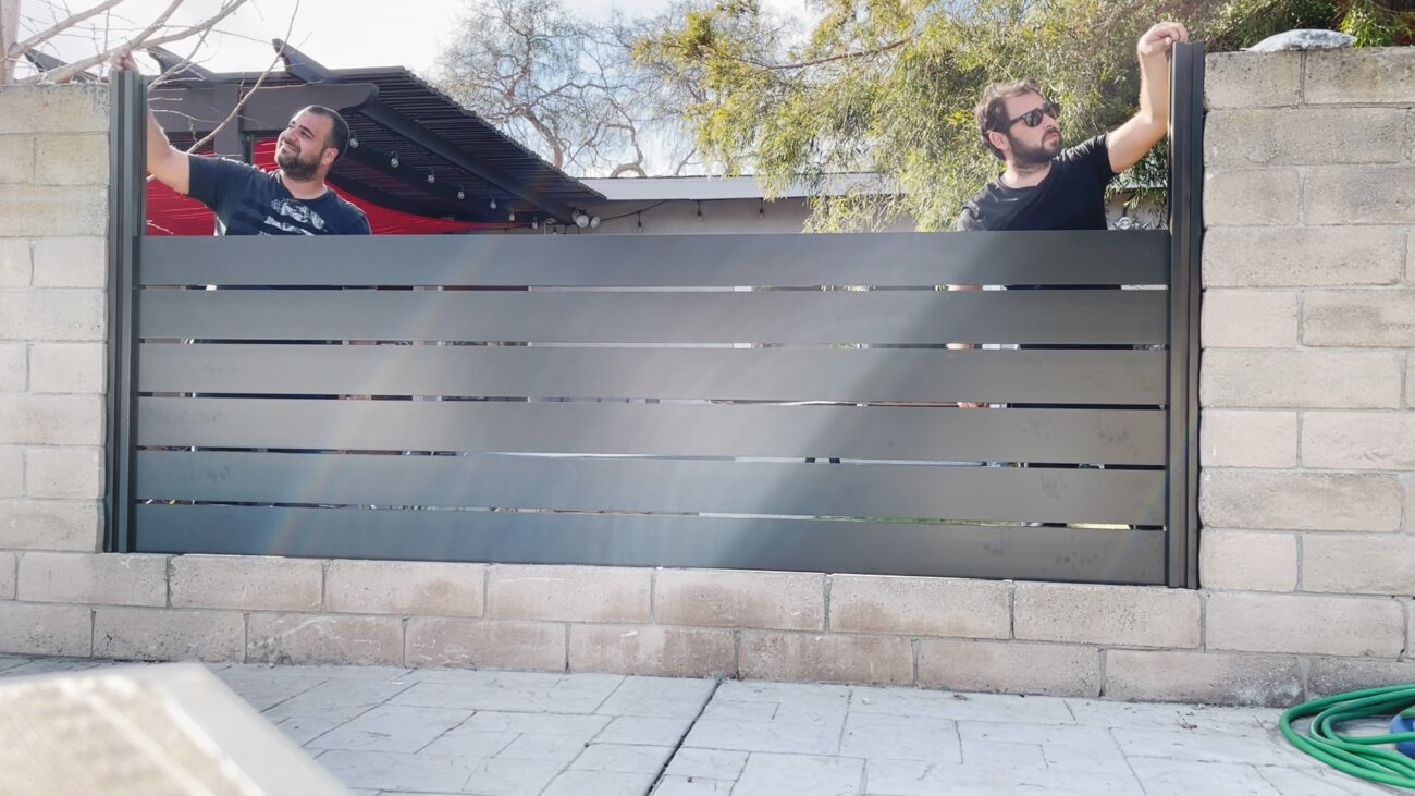 Bronze Aluminum fence panels