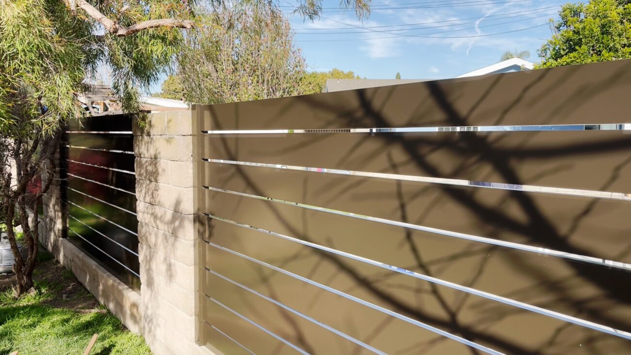 Bronze Aluminum fence panels