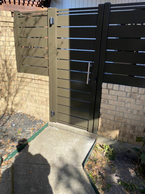Bronze Aluminum gate