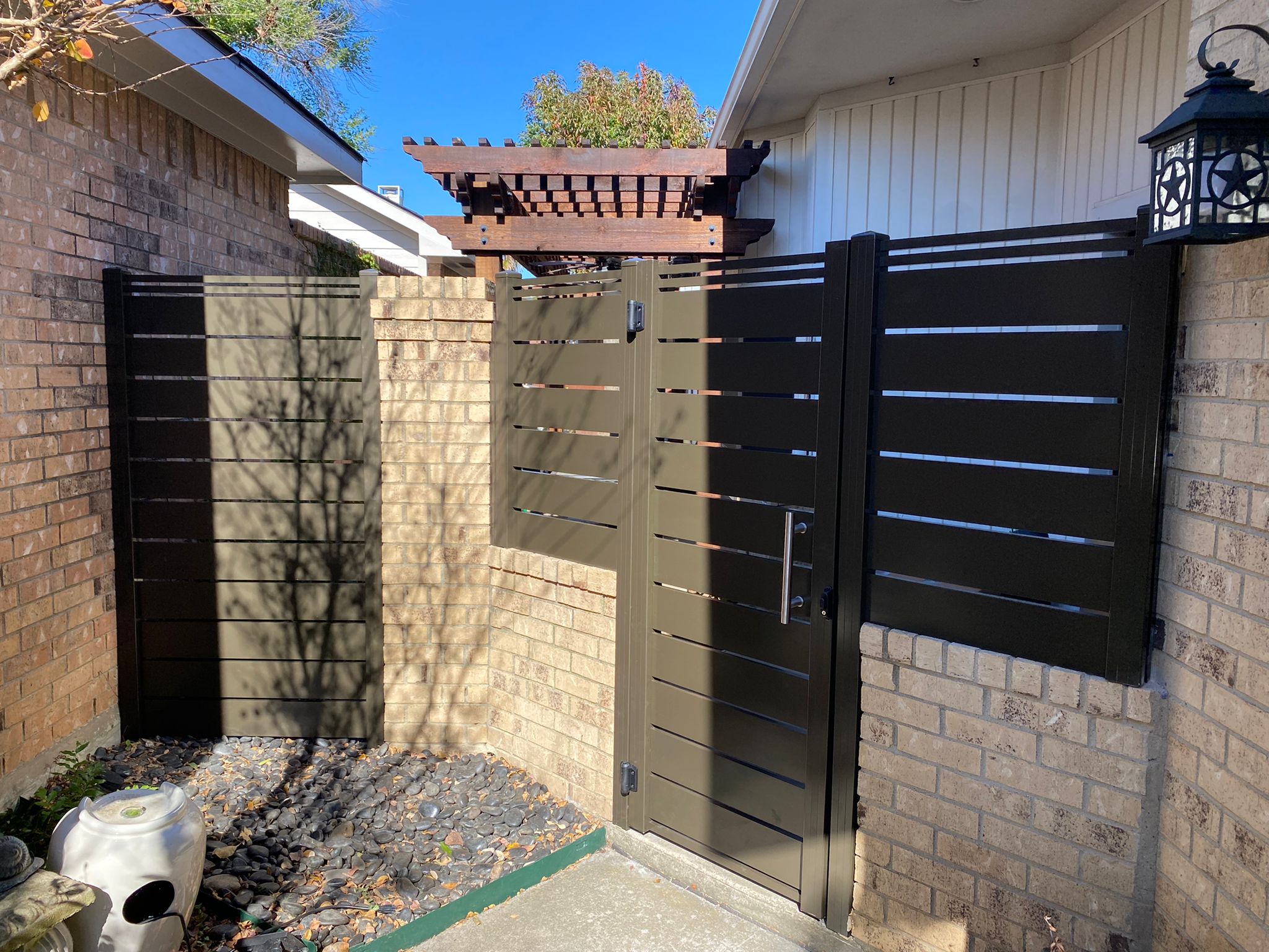 Bronze Aluminum gate