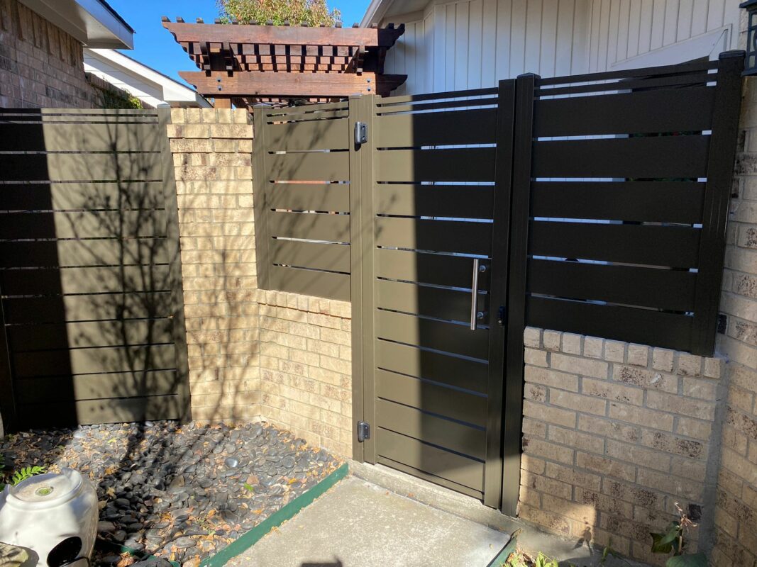Bronze Aluminum gate