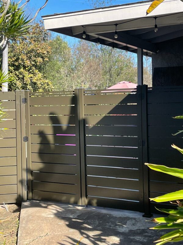 Bronze Aluminum privacy gate