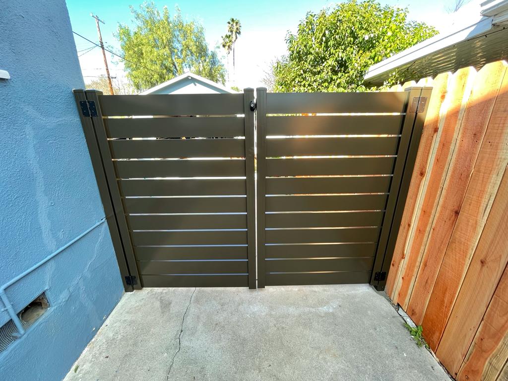 Bronze Aluminum swing gate