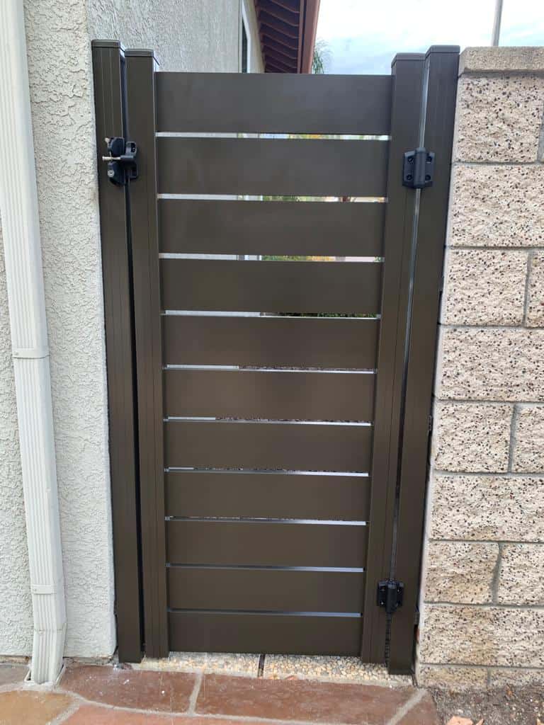 Brown Aluminum Pedestrian gate