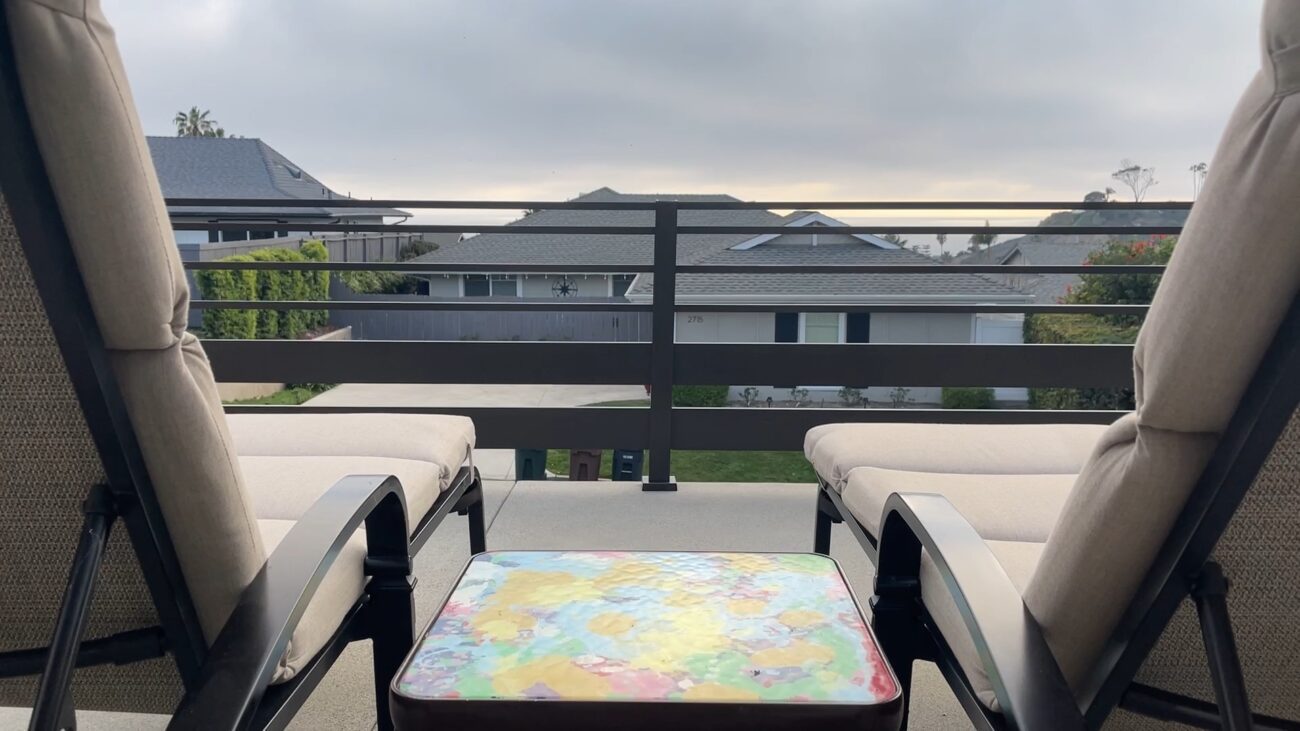 Brown Aluminum fence