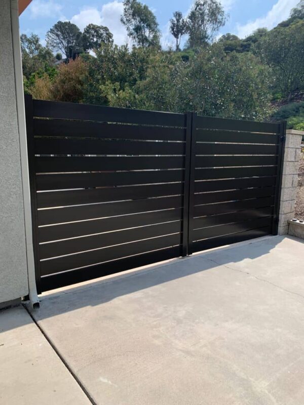 Brown AluminumDouble swing gate