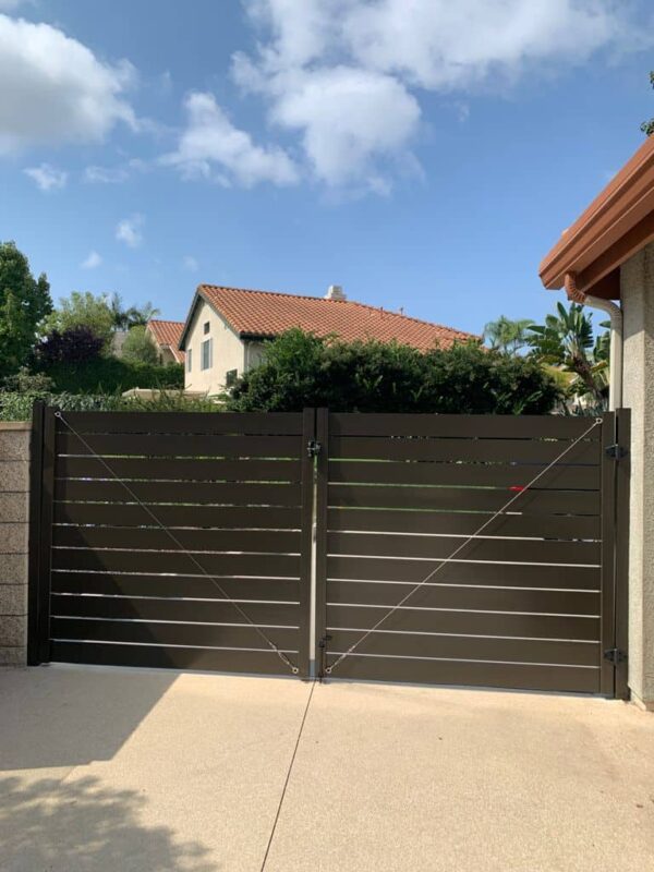 Brown AluminumDouble swing gate