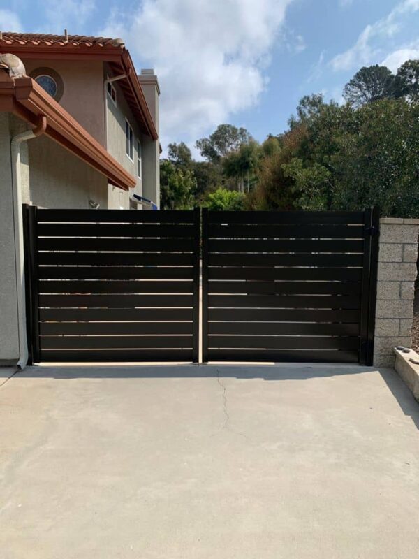 Brown AluminumDouble swing gate