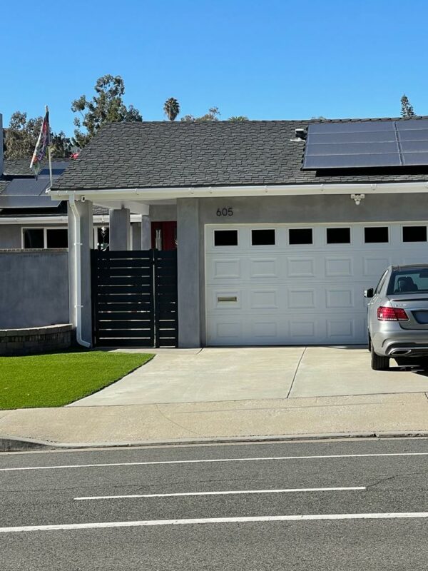 Dark grey Aluminum side gates