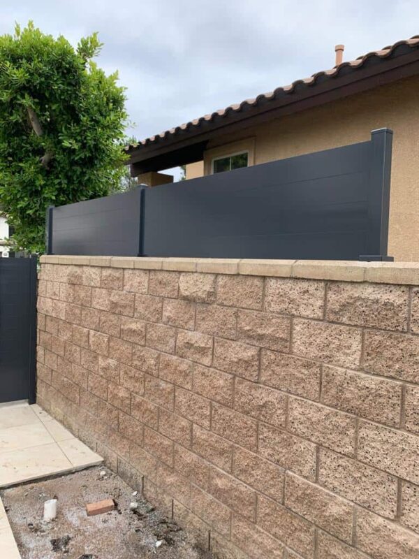 Dark grey pedestrian Aluminum Gate