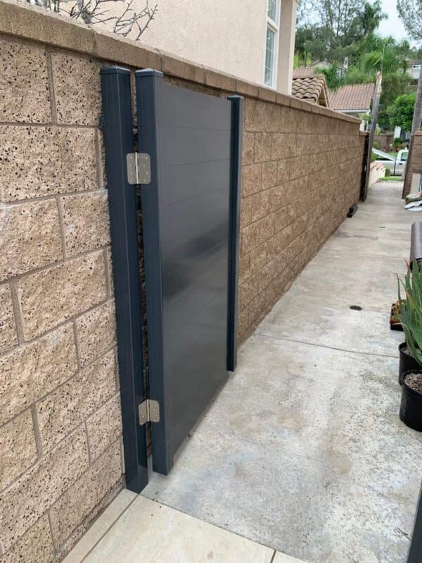 Dark grey pedestrian Aluminum Gate