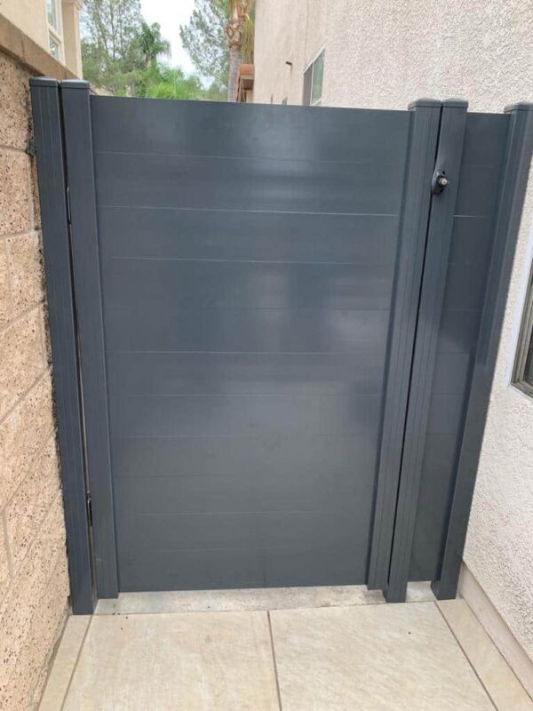 Dark grey pedestrian Aluminum Gate