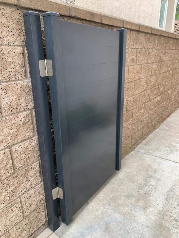 Dark grey pedestrian Aluminum Gate