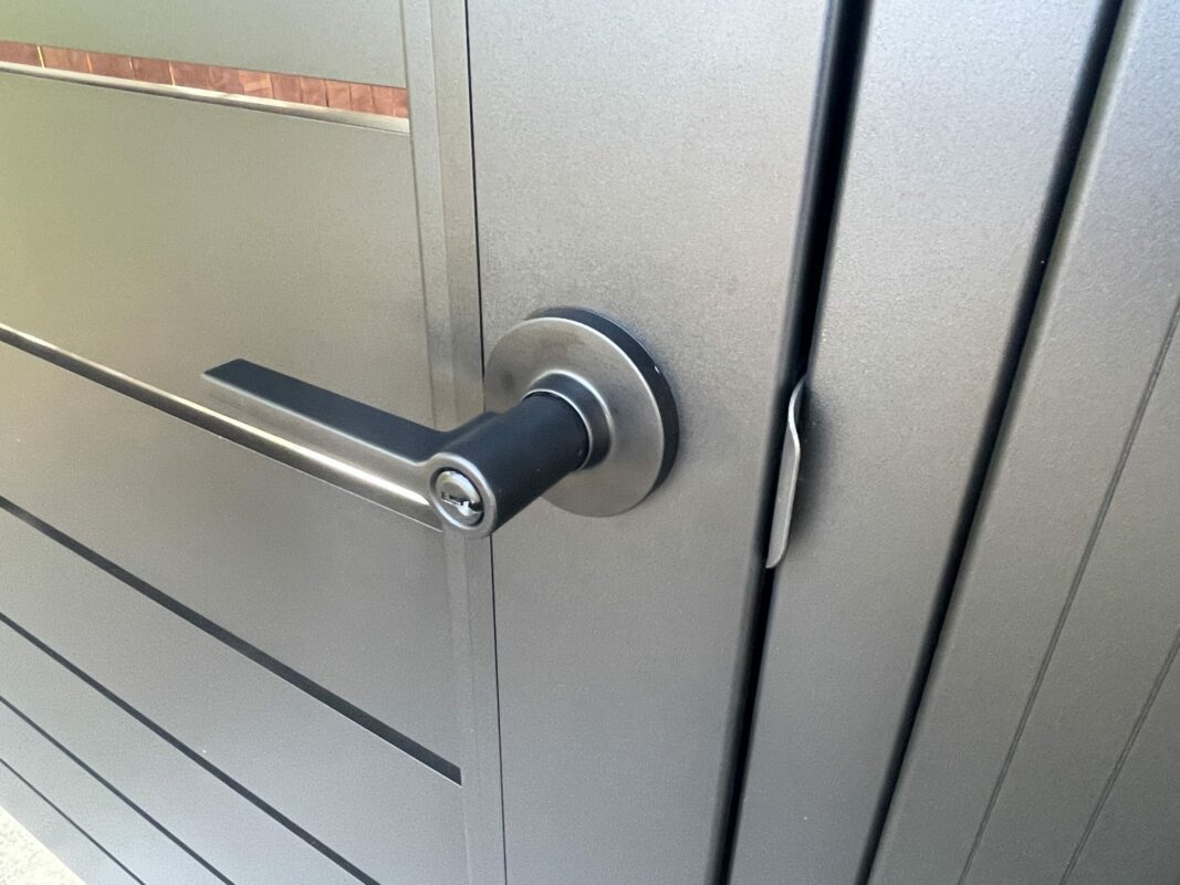 Black Aluminum side gate and panel in Camarillo