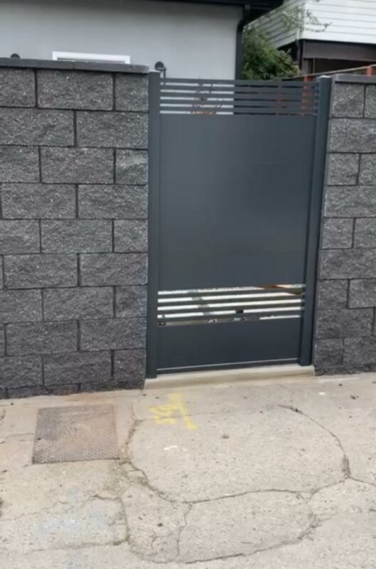 Light grey fences and gates