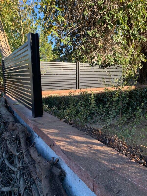 Modern black Aluminum wall topper