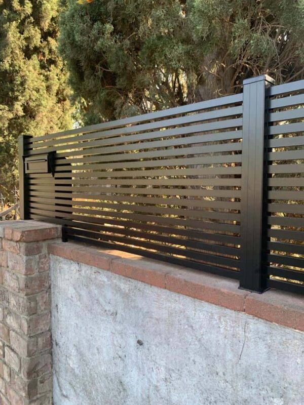 Modern black Aluminum wall topper