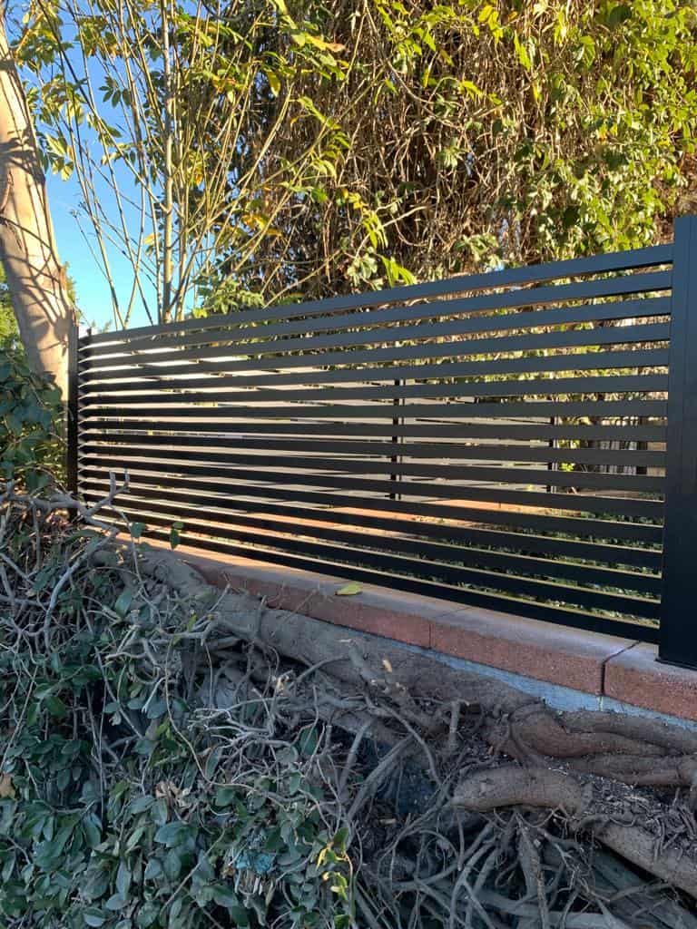 Modern black Aluminum wall topper