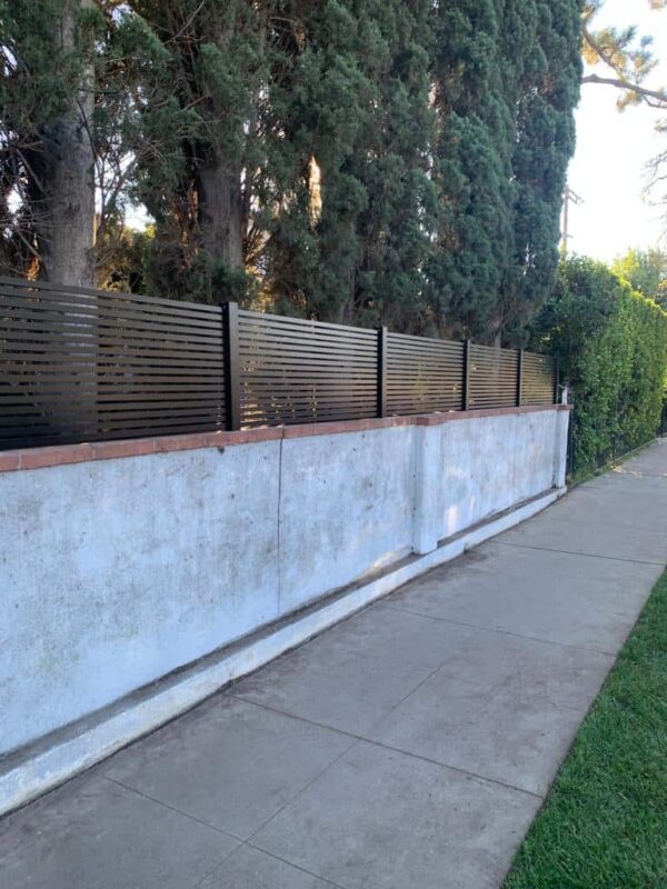 Modern black Aluminum wall topper